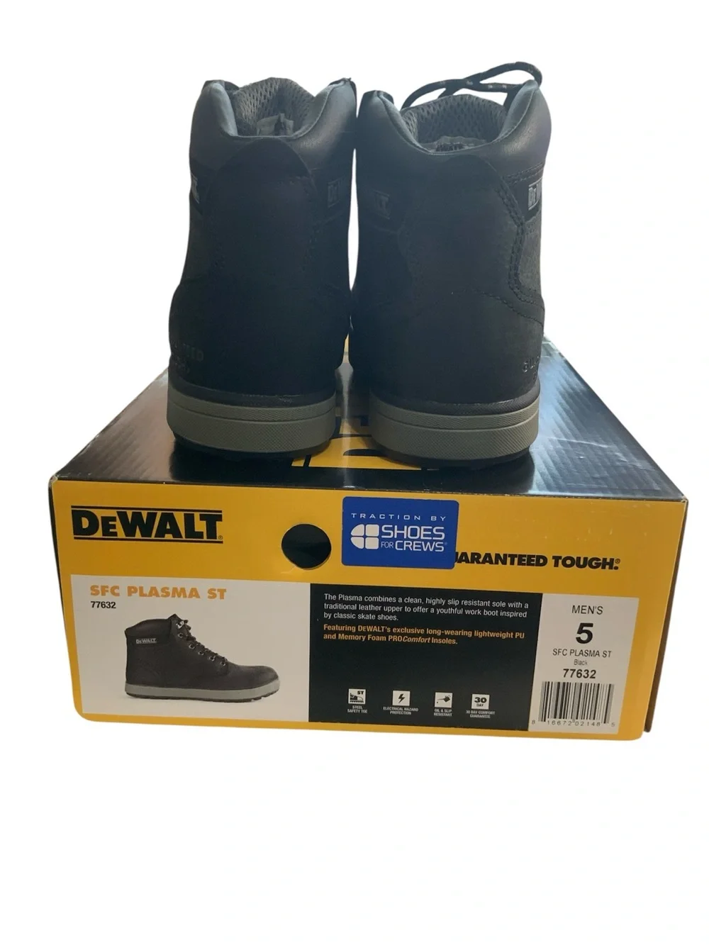 DEWALT Men's Black Industrial Work Boots - Lace-Up Ankle Boots